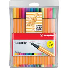 Rotuladores finos Stabilo Point 88 Fineliner 0.4mm 15-pack