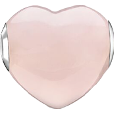 Thomas Sabo Karma Bead Heart Charm - Silver/Pink