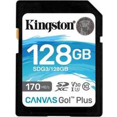 128 GB - SDXC Tarjetas de Memoria & Memorias USB Kingston Canvas Go! Plus SDXC Class 10 UHS-I U3 V30 170/90MB/s 128GB