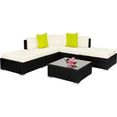 tectake Paris - Black Outdoor Lounge Set