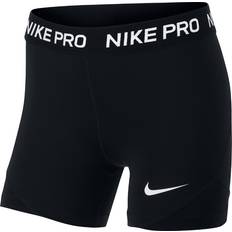 Nike pro shorts pige Nike Pro Shorts Kids - Black/White