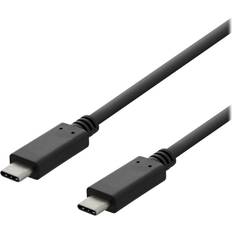 Deltaco 3A USB C-USB C 2.0 1m