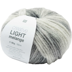 Garn orange Rico Creative Light Melange 150m