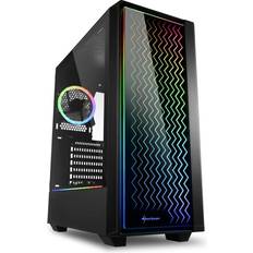 Sharkoon Micro-ATX - Midi Tower (ATX) Kabinetter Sharkoon Lit 200 RGB Tempered Glass