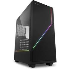 Sharkoon Micro-ATX - Midi Tower (ATX) Kabinetter Sharkoon Flow RGB Tempered Glass