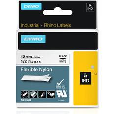 Dymo Labeling Tapes Dymo Rhino Flexible Nylon Tape Black on White