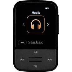 Lecteurs MP3 SanDisk 16GB Clip Sport Go MP3 Player, Black LED Screen and FM Radio