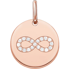 Thomas Sabo Love Bridge Infinity Pendant - Rose Gold/Transparent