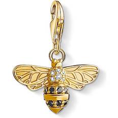 Thomas Sabo Charm Club Bee Charm - Gold/White/Black