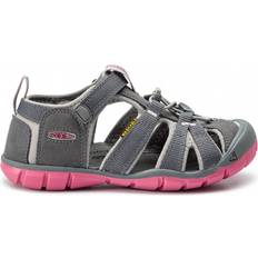 Fast Lacing System Sandals Children's Shoes Keen Older Kid's Seacamp II CNX - Steel Grey/Rapture Rose