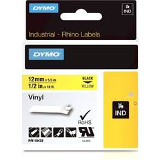 Dymo Labels Dymo Rhino Label Black on Yellow