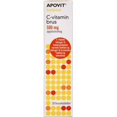 Brusetabletter Kosttilskud Apovit C-vitamin Brus 500mg 20 stk