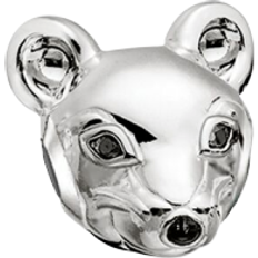 Thomas Sabo Mouse Bead Charm - Silver/Black