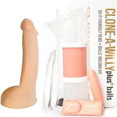 Clone-A-Willy Penisabdruckset mit Vibration und Hoden natur