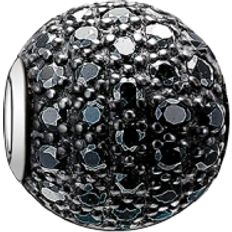 Thomas Sabo Pavé Bead Charm - Silver/Black