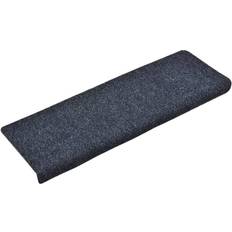 25.0 cm Tapis d'escalier vidaXL 134566 15-Pack Bleu cm