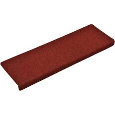 Rectangular Stair Carpets vidaXL 134565 15-Pack Red 25x65cm