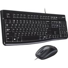 Logitech Oui Claviers Logitech MK120 Corded Keyboard And Mouse Combo Ensemble USB Azerty