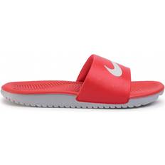 Kunstleer Pantoffels Nike Kawa Slide GS/PS Sandalen - White/Red