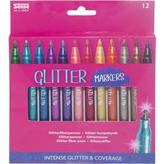 Glitter Markers 12-pack