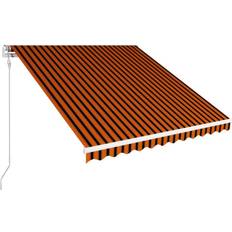 Oransje Terrassemarkiser vidaXL Automatic Retractable Awning 350x250cm