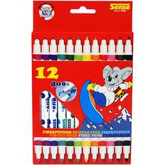 Sense Fiber Pen Double Tip 12-pack