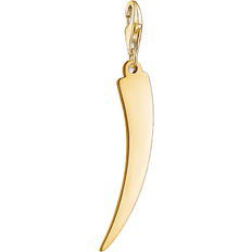 Thomas Sabo Colgante Charm de Mujer "Colmillo dorado" Plata de Ley 925, Dorado