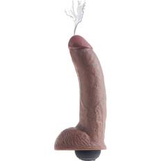 Dildo Éjaculateur Godemichés Pipedream Gode Ejaculateur 22,9 cm Squirting King Cock Marron