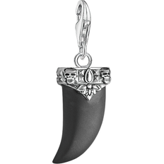 Onyx Charms & Pendants Thomas Sabo Charm Club Maori Tooth Charm Pendant - Silver/Black