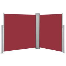 vidaXL Auvent Latéral Rétractable De Patio 140x600 cm Rouge 600x140cm