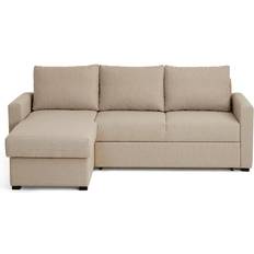 3 personers - Beige - Sovesofaer Mobler 3101 Sofa 230cm 3 personers