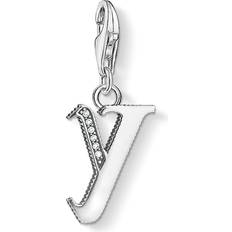 Thomas Sabo Charm Club Letter Y Charm Pendant - Silver/White