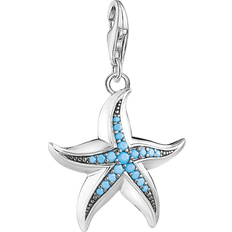 Thomas Sabo Charm Club Starfish Charm Pendant - Silver/Turquoise