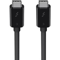 Belkin 40Gbps 100W USB C Thunderbolt 3 - Thunderbolt 3 1.6ft