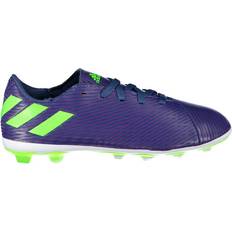 Purple Football Shoes Children's Shoes adidas Nemeziz Messi 19.4 Flexible Ground Cleats - Tech Indigo/Signal Green/Glory Purple