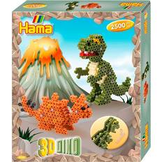 Tiere Perlen Hama Beads Gift Box 3D Dino