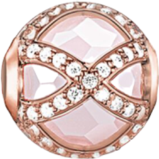 Thomas Sabo Karma Bead Maharani Charm - Rose Gold/White/Quartz