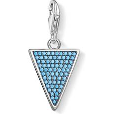 Thomas Sabo Triangle Charm - Silver/Turquoise