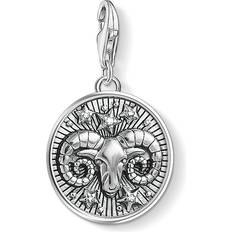 Thomas Sabo Charm Club Zodiac Sign Aries Charm - Silver/White