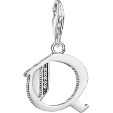 Thomas Sabo pendentif Charm lettre Q argenté argentato 1597-643-21 argenté/blanc