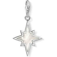 Thomas Sabo Charm Club Star Charm Pendant - Silver/Mother of Pearl