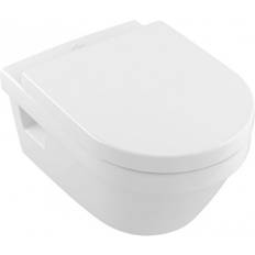 Senza Brim Water Toilets Villeroy & Boch und Tiefspül- WC Architectura 5684R0 370x530mm wandhängend, DirectFlush, weiss