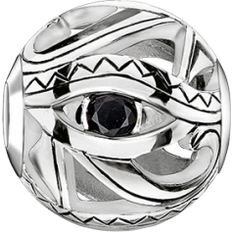 Thomas Sabo Karma Bead Eye Of Horus Charm - Silver/Black