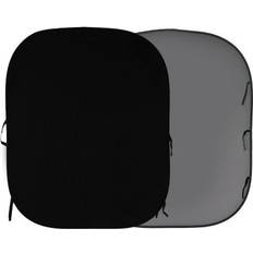 Plain Collapsible Black/Mid Grey 1.8x2.15m