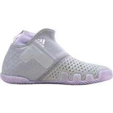 Instapper Sportschoenen voor racketsport Adidas Stycon Laceless HC - Grey/Purple Tint