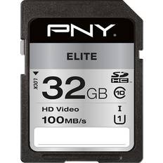 Memory Cards & USB Flash Drives PNY Elite SDHC Class 10 UHS-I U1 100MB/s 32GB