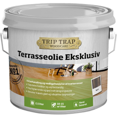 Trip trap Sorte - Udendørs maling Trip trap Terrace Exclusive Træolie Sort 2.5L