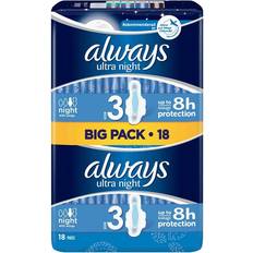 Always Ultra Night Size 3 18-pak