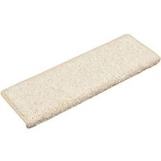 Vita Trappmattor vidaXL 134581 15-Pack Vit 25x65cm