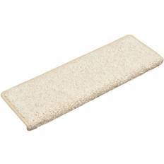 Tapis d'escalier vidaXL 134581 15-Pack White 25x65cm